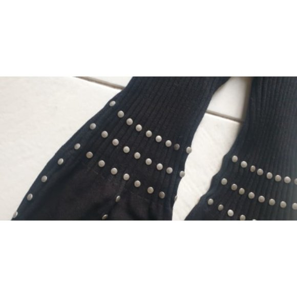 WOLFORD MERINO STUDS LEGGINGS black size L - Picture 2 of 8